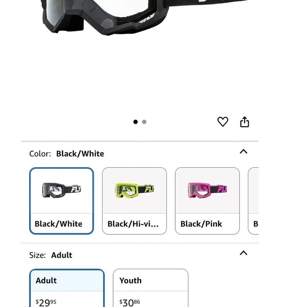 Off-Road Goggles - Red, Black, and Neon Yellow